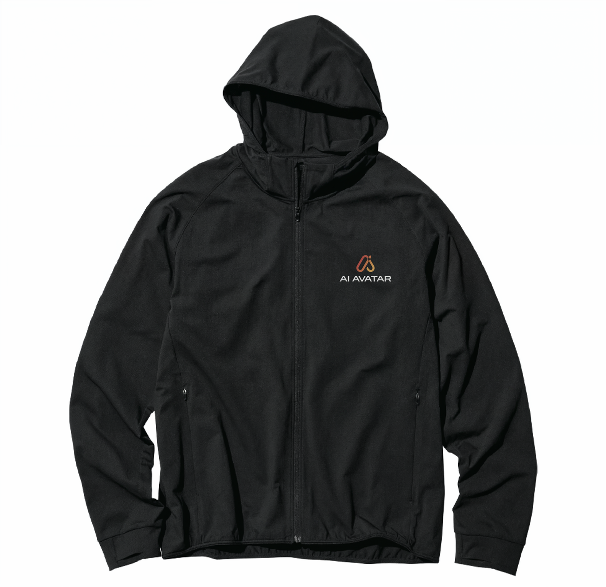 パーカー カラー:ブラック デザイン通り(左胸、肩BIGロゴ、背中BIGロゴ))